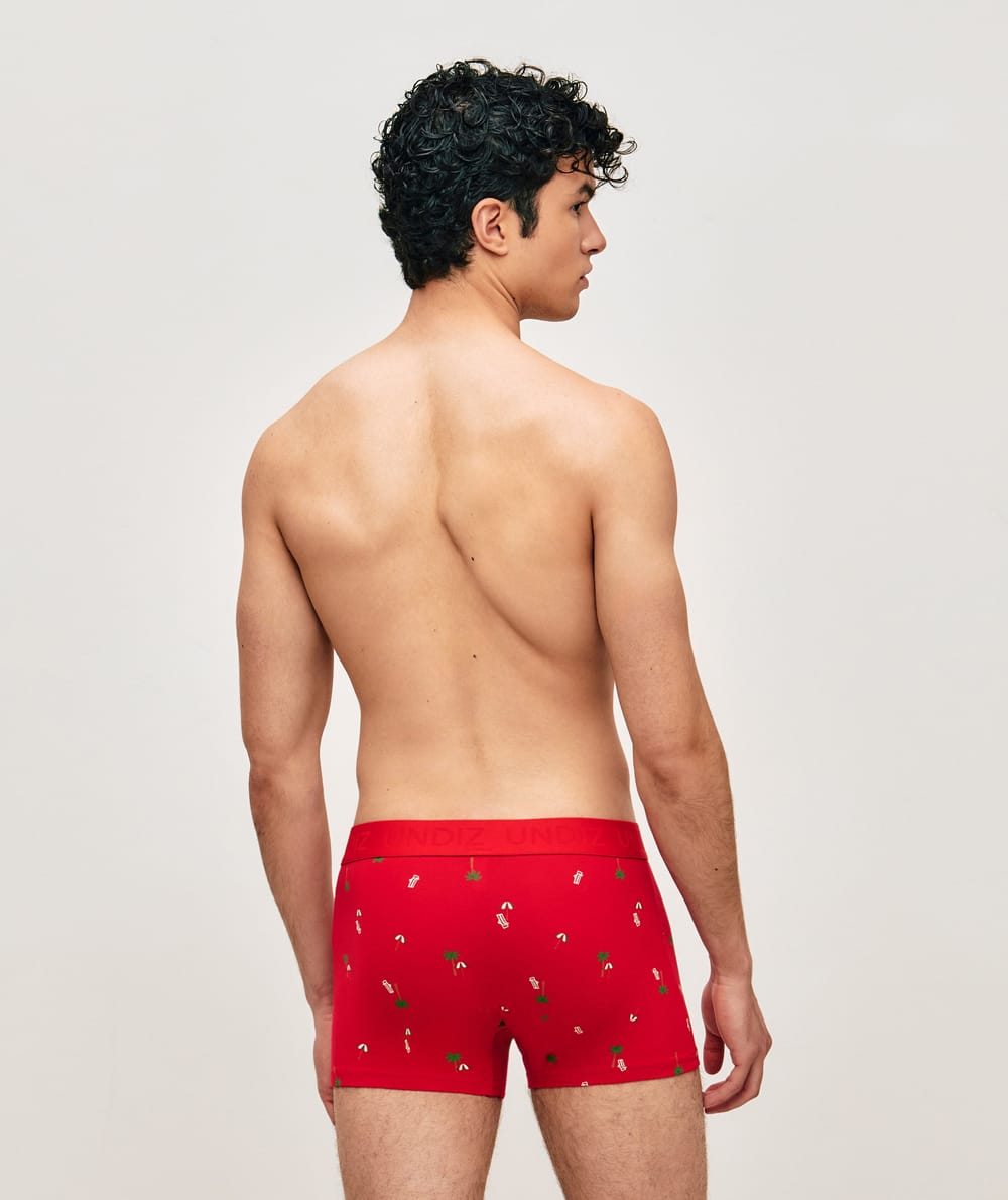 Boxer en coton motifs plage;