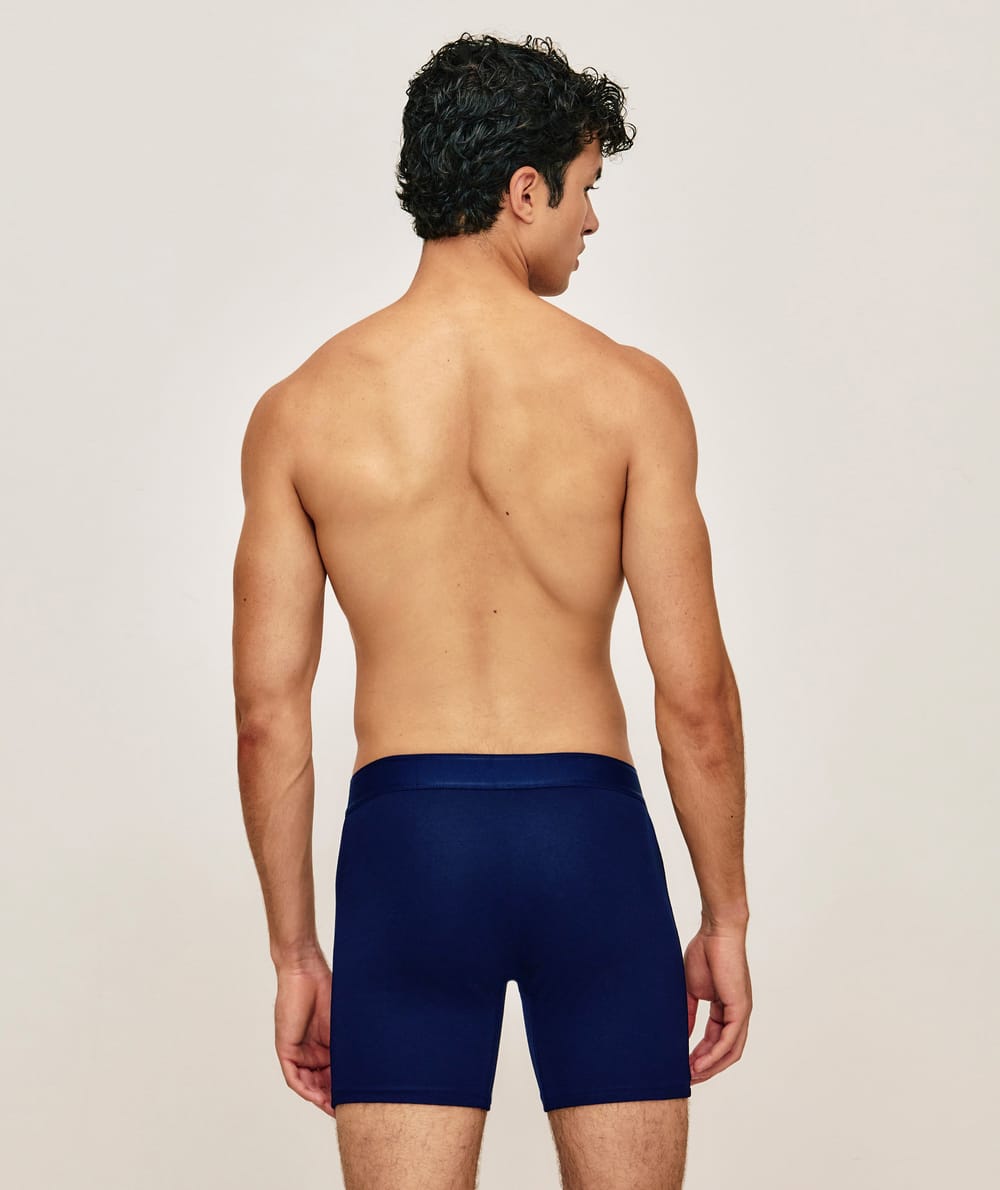 Lange katoenen boxer;