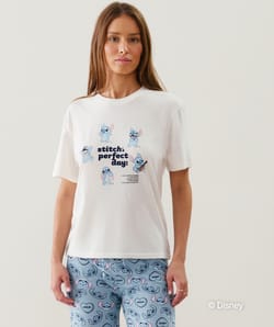 Stitch jersey T-shirt;