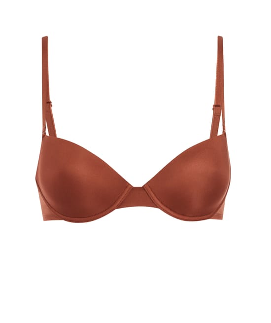 Microfibre push-up padded bra;