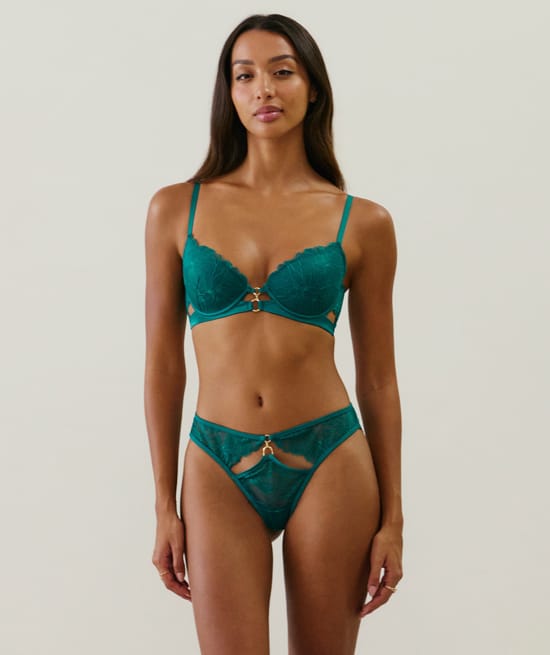 Lace thong;