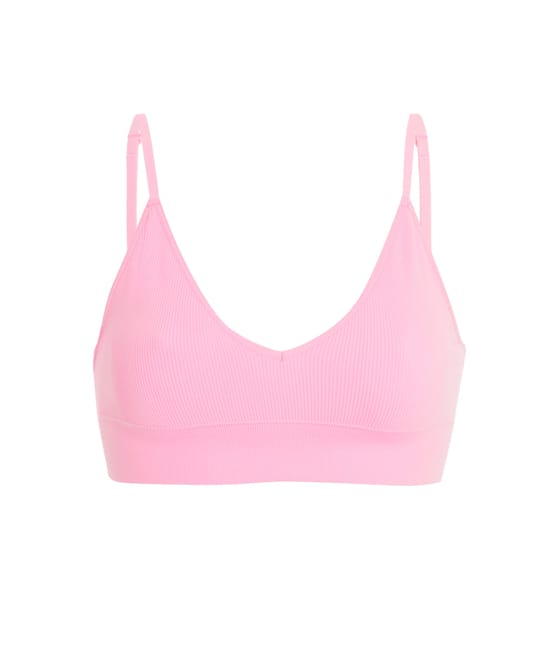 Seamless triangle bra;