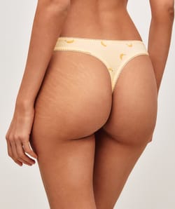 Set of 3 colored printed cotton strings;