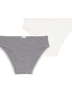 Pack de 2 bragas de algodón;