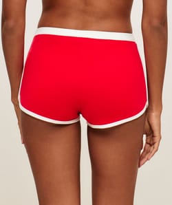 Jersey shorts with Hello Kitty embroidery;