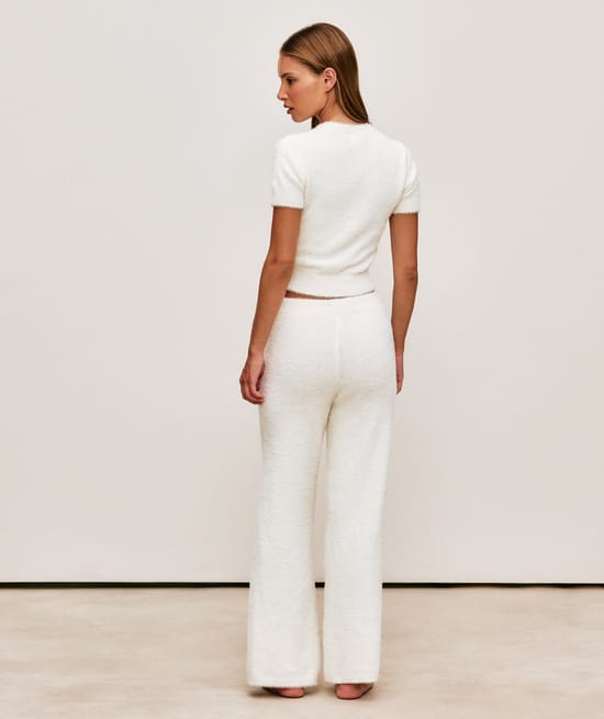 Pantalon en maille fluffy;