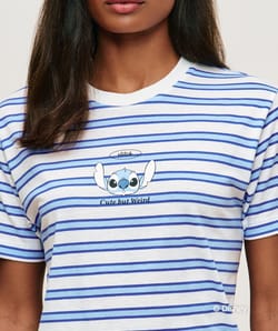 Striped jersey Stitch T-shirt;