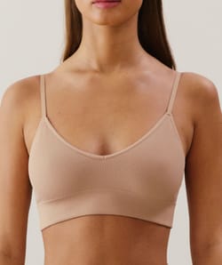 Seamless triangle bra;