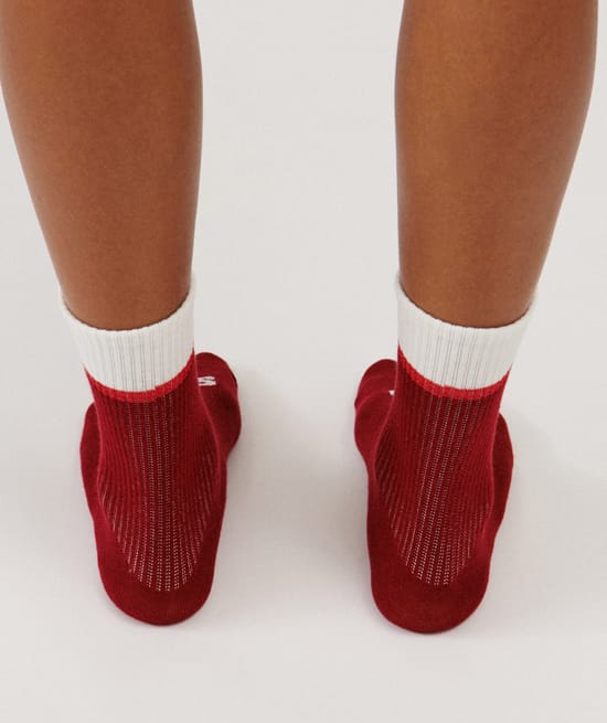 Slogan socks;