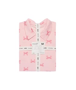 Ensemble chemise et pantalon &agrave; rayures et petits chiens;