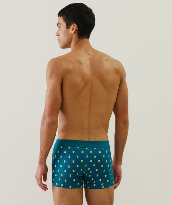Cotton printed boxer shorts;