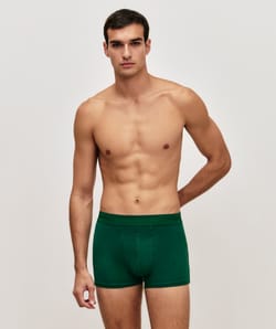Cotton boxer shorts with message;