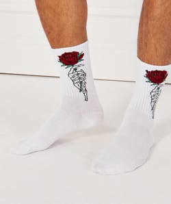 Calcetines con estampado floral;