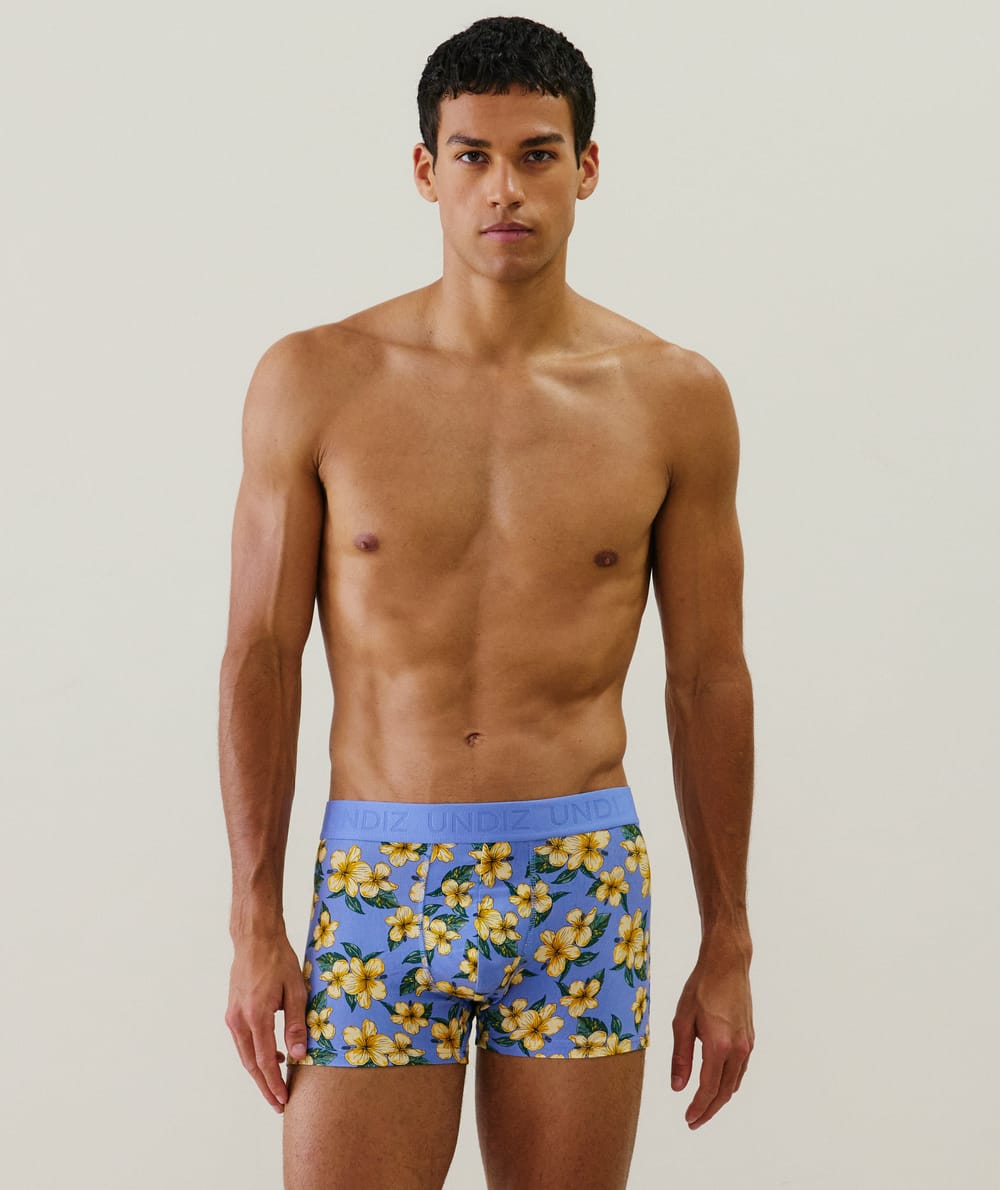 Boxer à motifs en coton;