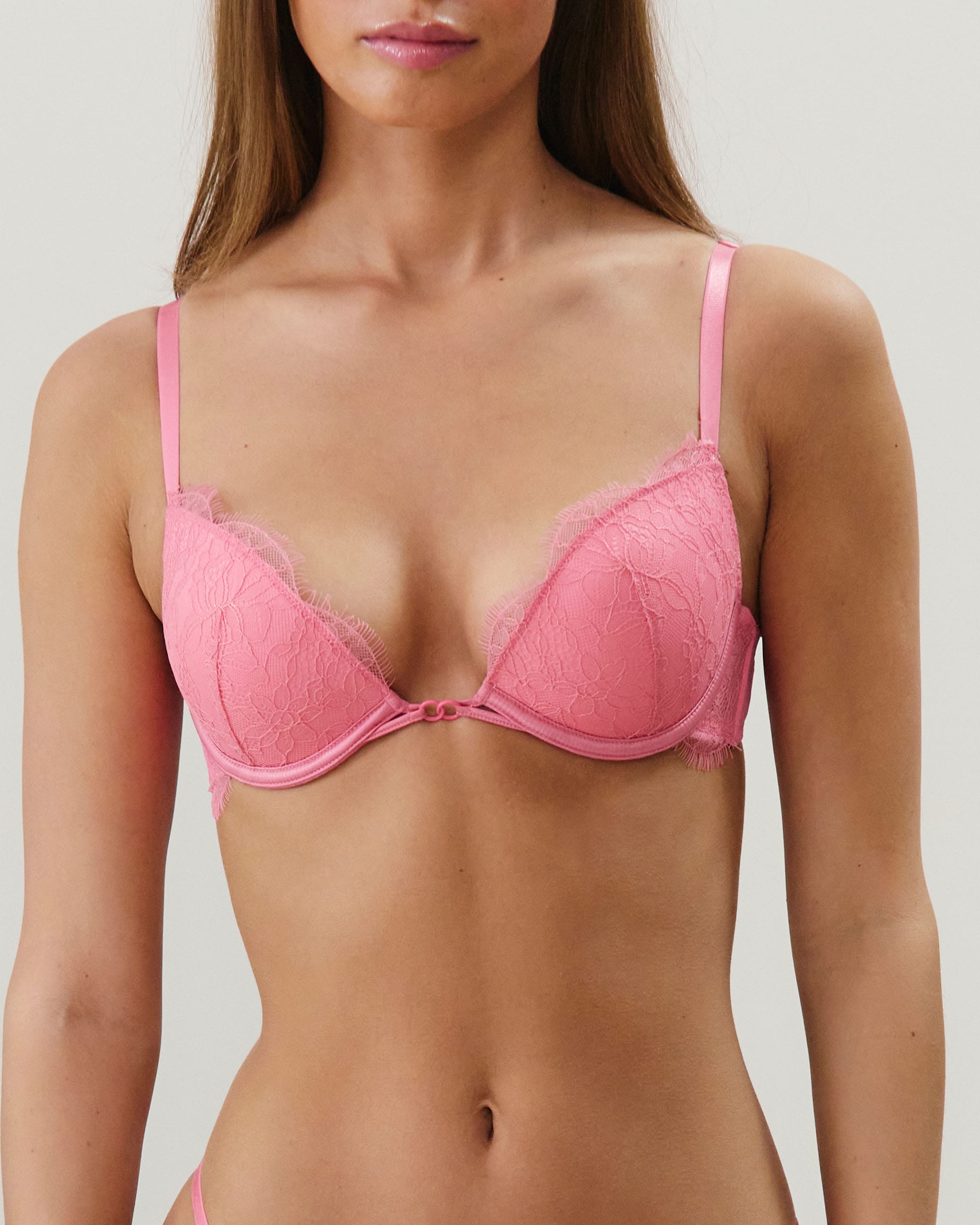 トップス LGB STRING BRA ICE PINK YLISHI Bras for Women Push Up Bra Padded (Pink, 38A) at