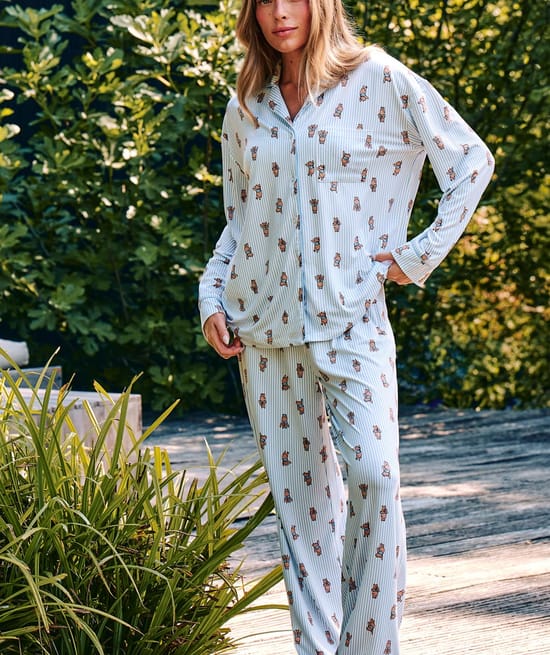 Pantalon ray&eacute; en jersey Winnie l'Ourson;
