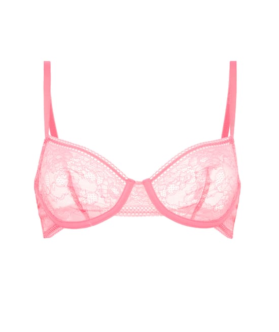 Balconette lace bra;