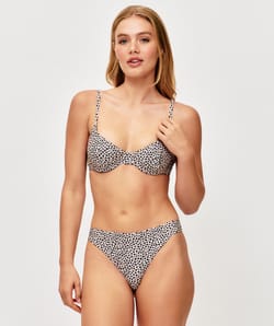 String - Leopard print bikini bottom;