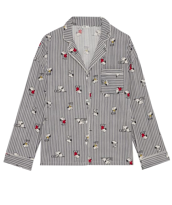Camisa de jersey Snoopy;