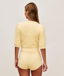 Cardigan en maille fluffy;