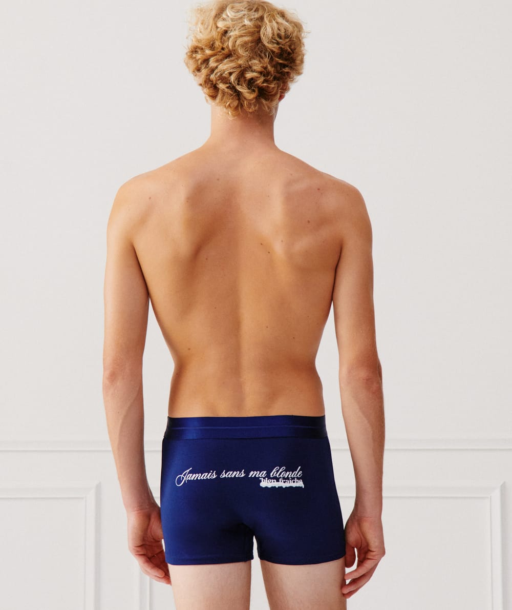 Boxer à message en jersey;