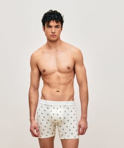 Boxer en coton avec imprim&eacute; cactus;