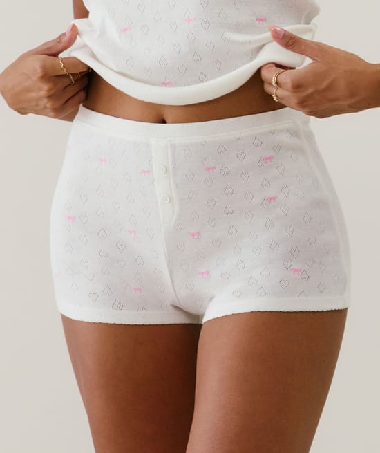 Short de punto calado;