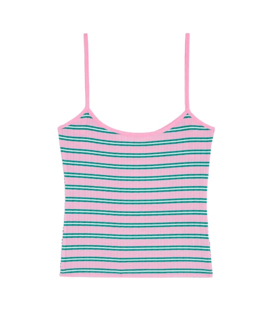 Gestreepte top;