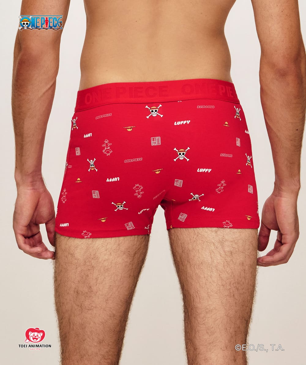 Boxer en coton imprim&eacute; One Piece;