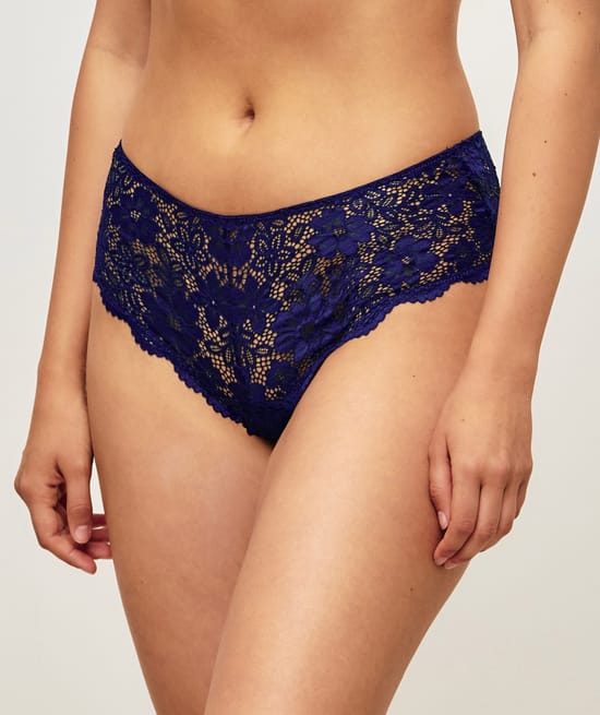 Shorty en dentelle florale;