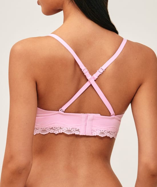 Triangle microfiber bra;