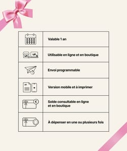 Carte Cadeau Dématérialisée - 50 €;