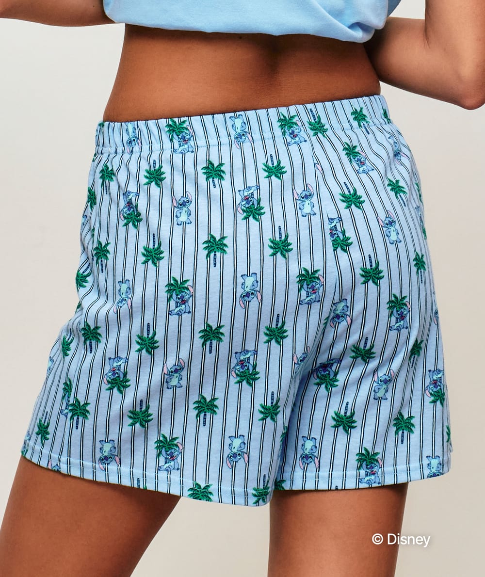 Set of Stitch printed t-shirt and shorts;