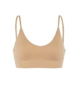 Seamless triangle bra;