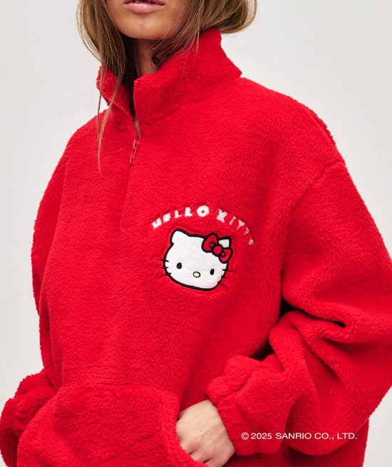 Sudadera sherpa Hello Kitty;