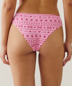 Pack of 3 patterned cotton knickers;