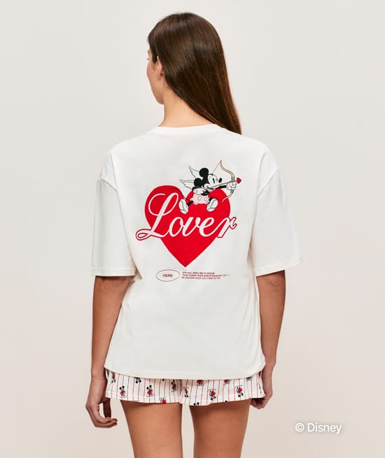 T-shirt oversize coton Mickey;