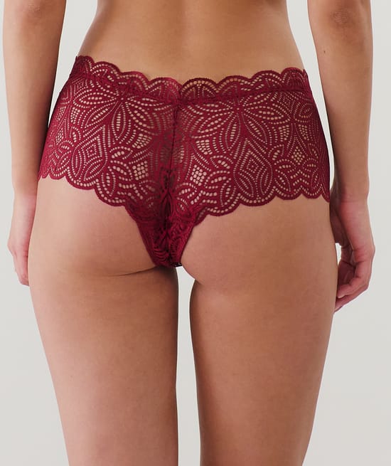 Lace cheeky brief;