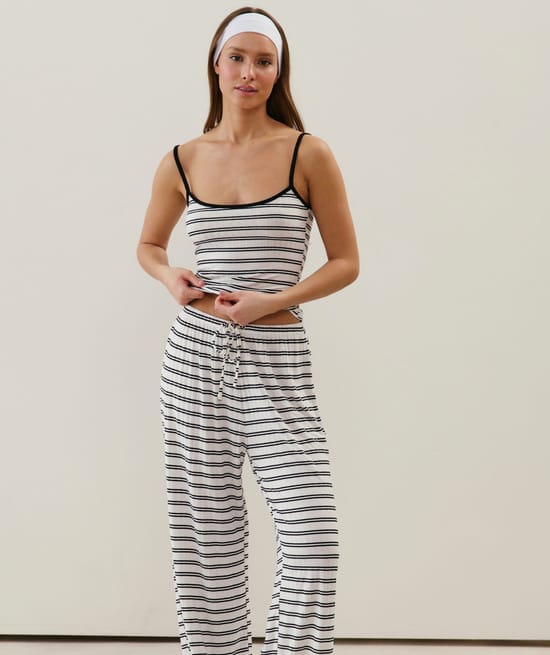 Gestreepte broek;