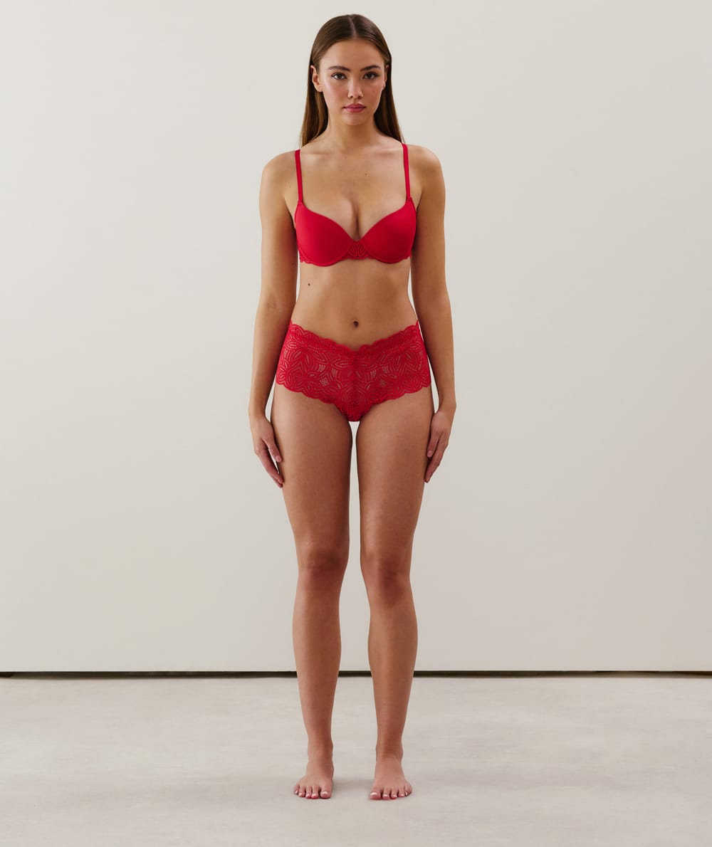 Soutien-gorge ampliforme en dentelle;