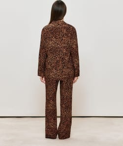 Chemise imprim&eacute; l&eacute;opard;