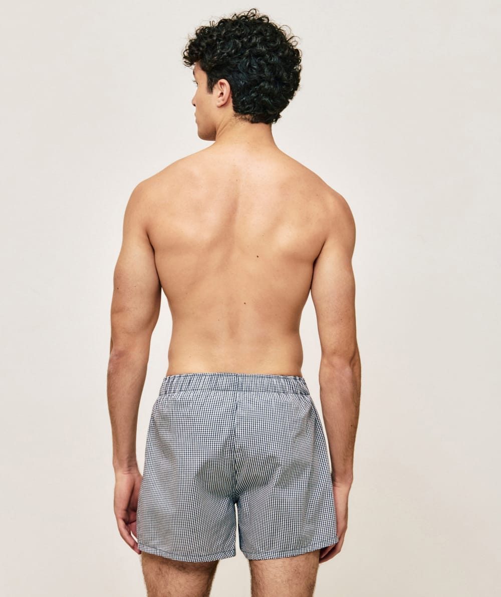 Cale&ccedil;on coton &agrave; carreaux;