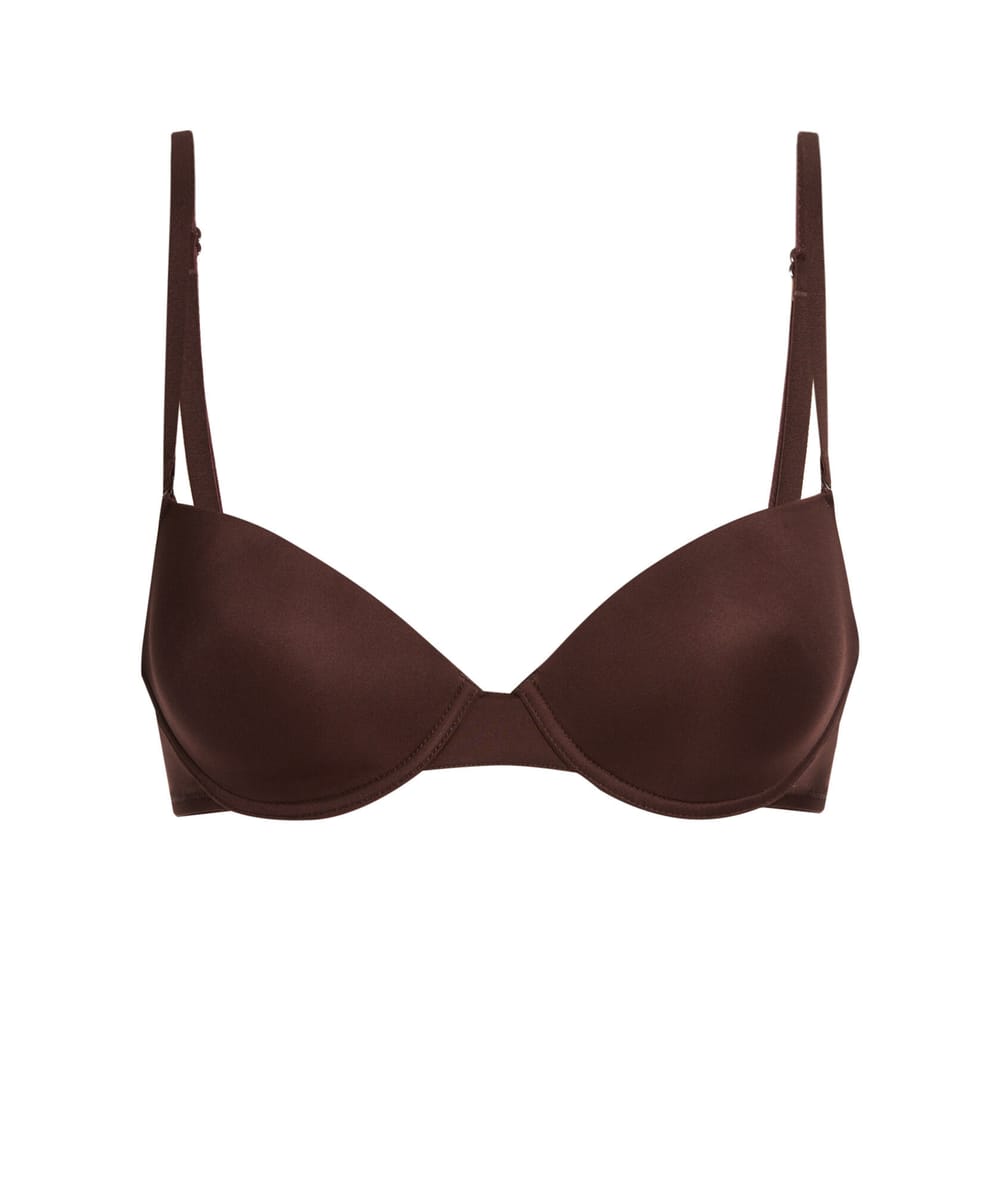 Soutien-gorge ampliforme en microfibre;