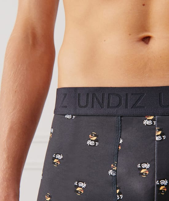 Patterned microfibre boxer shorts;