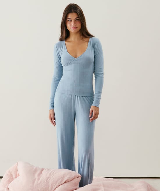 Pantalón de pointelle;
