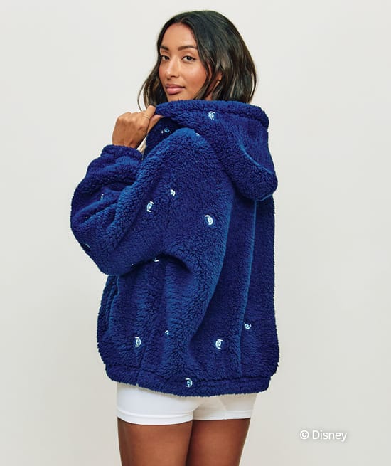Stitch sherpa jacket;
