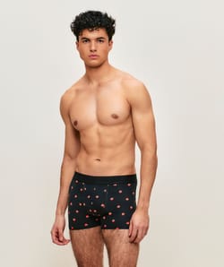 Boxer en coton motifs pommes;