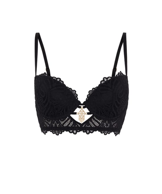 soutien-gorge ampli bustier d&eacute;tail bijou;