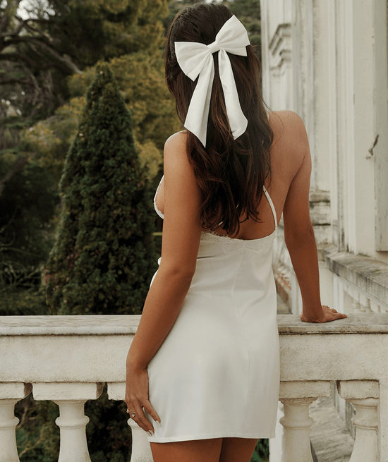 Satin and lace nightie;