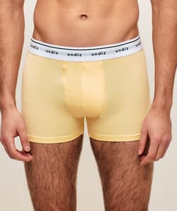 Boxer en coton jaune;